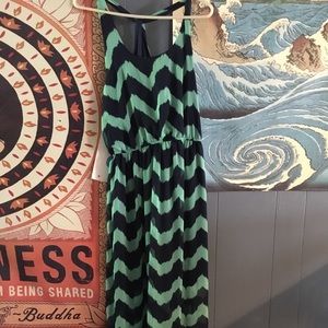 Blue & green sundress
